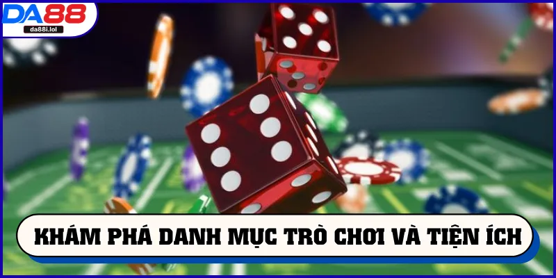 Khám phá danh mục trò chơi và tiện ích