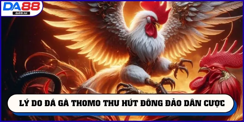 Lý do đá gà Thomo thu hút đông đảo dân cược